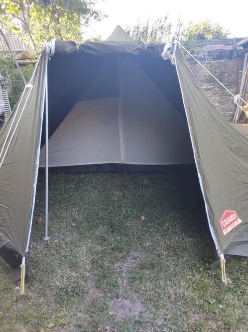 T.K. in zeer goede staat trekkerstent lichtgewicht katoen, Caravans en Kamperen, Tenten, tot en met 2, Gebruikt, Ophalen of Verzenden