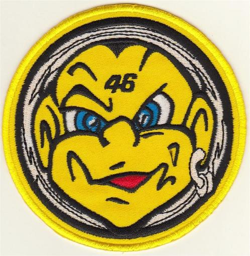 The Doctor Valentino Rossi stoffen opstrijk patch embleem #2, Collections, Marques automobiles, Motos & Formules 1, Neuf, Envoi