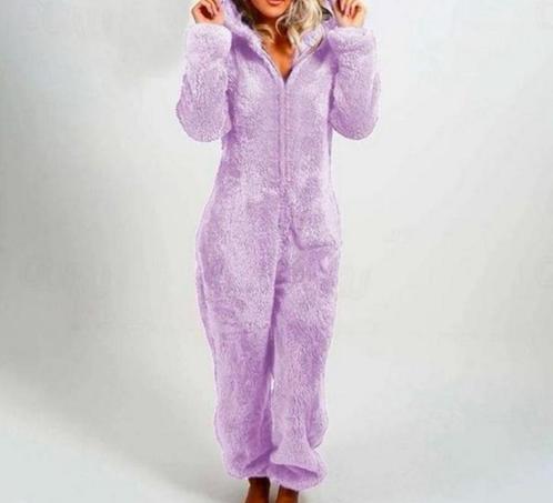 Onesie Wanzie Huispak Jumpsuit Fleece pyama pyjama maat S-M, Kleding | Dames, Homewear, Nieuw, Roze, Ophalen of Verzenden