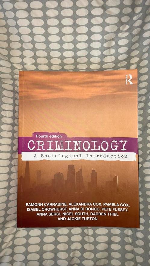Criminology - a sociological introduction, Boeken, Studieboeken en Cursussen, Nieuw, Hoger Onderwijs, Ophalen of Verzenden