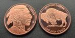 INDIAN BUFFALO LIBERTY 1 AVDP OUNCE KOPER  .999, Ophalen, Koper