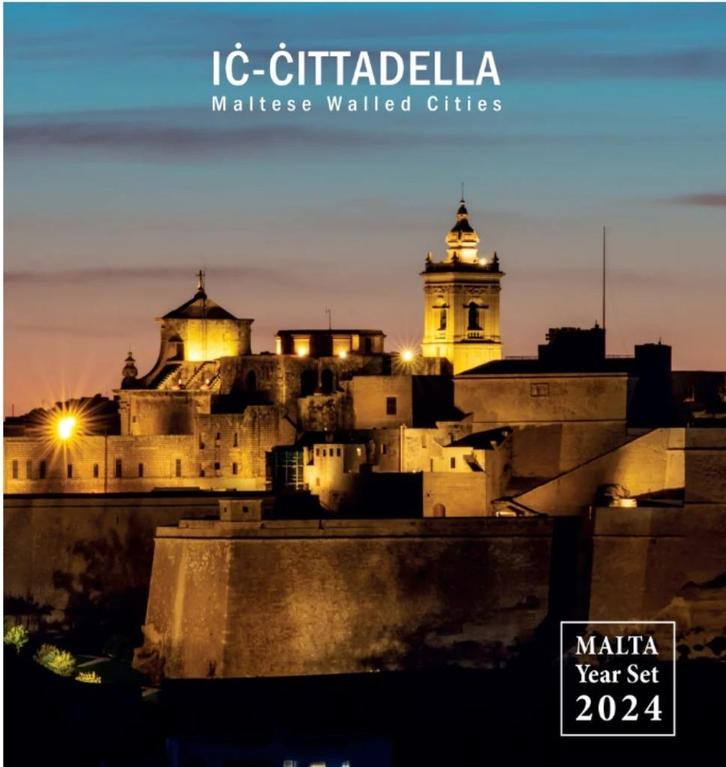 Malta 2024 - BU-set - 1 ct t/m 2 euro + 2 euro CC in blister, Postzegels en Munten, Munten | Europa | Euromunten, Setje, Malta