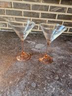 Roze cocktail of champagne glazen 2st, Ophalen of Verzenden, Zo goed als nieuw