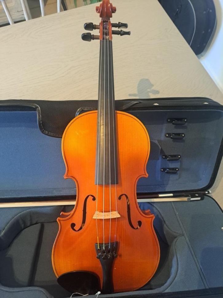 Viool, Muziek en Instrumenten, Strijkinstrumenten | Violen en Altviolen, Gebruikt, Viool, 4/4-viool, Met koffer, Ophalen