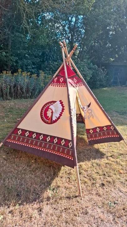 Speeltent tipi voor kinderen ~ Indianen thema, Kinderen en Baby's, Speelgoed | Buiten | Actiespeelgoed, Zo goed als nieuw, Ophalen
