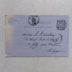 Oude briefkaart Franrijk 1889, Postzegels en Munten, Brieven en Enveloppen | Buitenland, Ophalen of Verzenden, Briefkaart