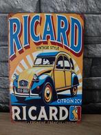 plaque métal de décoration 2cv RICARD, Maison & Meubles, Enlèvement ou Envoi, Neuf