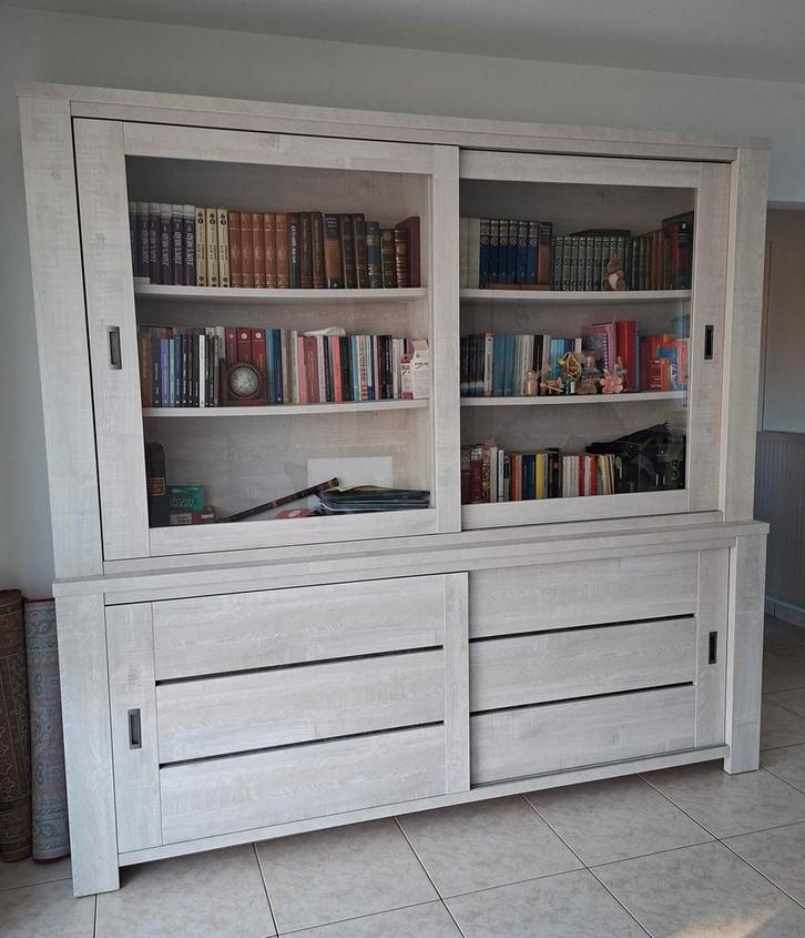 Volledige eetkamer + salontafel + tv kast, Maison & Meubles, Armoires | Buffets, Utilisé, Enlèvement