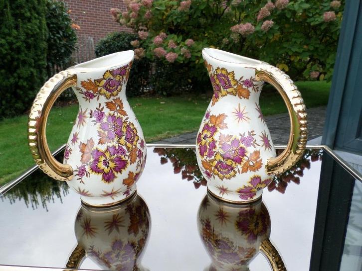 Paar vazen van Keralux aardewerk (Boch Frères), Antiek en Kunst, Antiek | Vazen, Ophalen of Verzenden