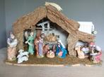 Kerststal 71cm met verlichting, Diversen, Ophalen of Verzenden, Gebruikt