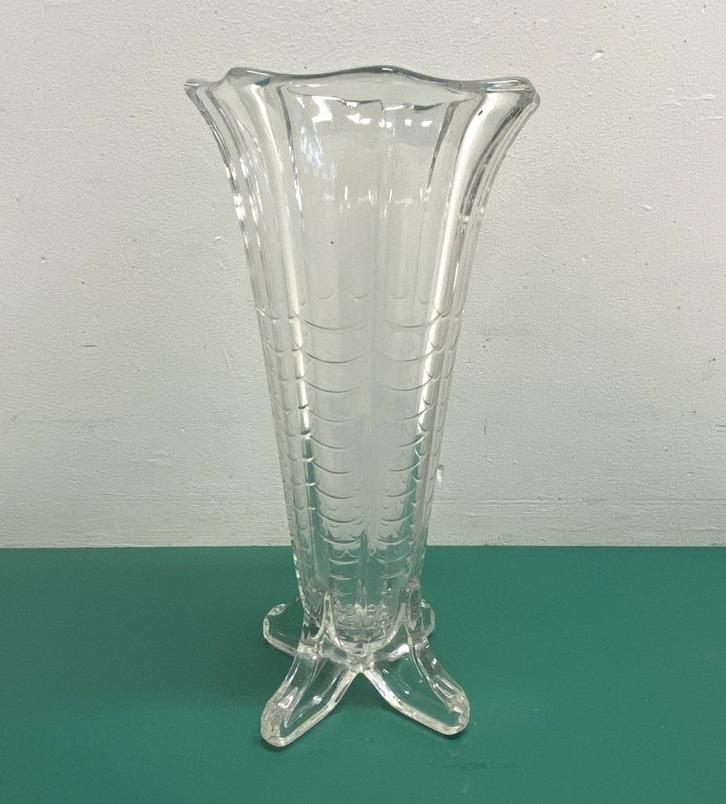 Val Saint Lambert - Luxval Art Deco Vaas Montesqieue, Antiek en Kunst, Antiek | Glaswerk en Kristal, Ophalen of Verzenden