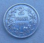 1909 2 Frank Léopold 2 argent, Zilver, Zilver, Losse munt, Verzenden