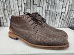 Floris van Bommel bruine croco laarsjes voor heren - Mt 42,5, Kleding | Heren, Schoenen, Bruin, Verzenden, Floris van Bommel, Zo goed als nieuw