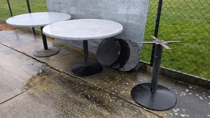 base de table 3 plateaux de table 120 cm, Maison & Meubles, Pièces pour table, Utilisé, Pied de table, 50 à 100 cm, Rond, Métal