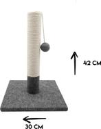 Krabpaal voor katten | 42 cm | met pompon | kattenkrabber, Dieren en Toebehoren, -, Verzenden, -, Krabpaal