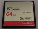 SanDisk Extreme 64GB, Audio, Tv en Foto, Foto | Geheugenkaarten, Ophalen, SanDisk, Zo goed als nieuw, Compact Flash (CF)