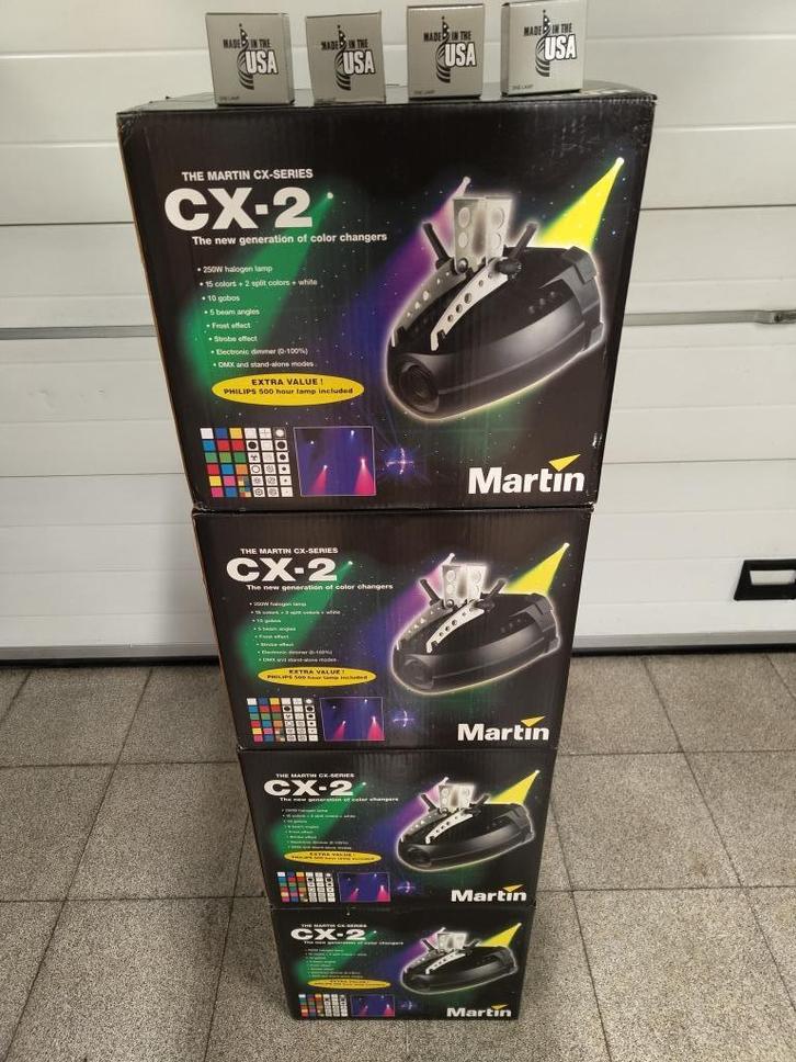 4 stuks Martin CX-2 color/gobo changer, Muziek en Instrumenten, Licht en Laser, Gebruikt, Geluidgestuurd, Kleur, Stroboscoopeffect