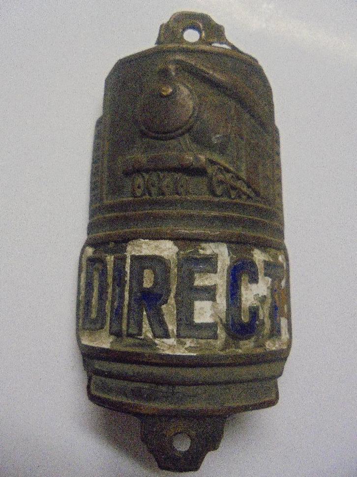 fietsplaat direct email trein balhoofdplaatje kopmerk, Antiek en Kunst, Antiek | Email, Ophalen of Verzenden