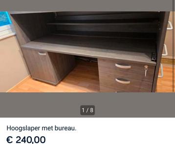 Hoogslaper inclusief bureau.  beschikbaar voor biedingen