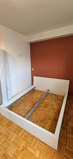 Bedkader wit 160 x 200, Huis en Inrichting, Slaapkamer | Bedden, Ophalen, Gebruikt, Wit, Tweepersoons