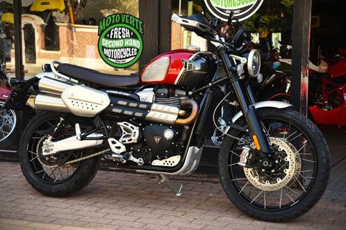 TRIUMPH SCRAMBLER 1200 XC GOLD LINE (BTW) ***MOTOVERTE.BE**, Motoren, Motoren | Triumph, Bedrijf, Naked bike, 2 cilinders, Ophalen