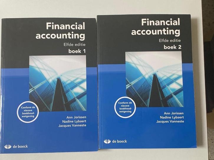 Financial Accounting – Boek 1 & 2 – 11e editie (De Boeck), Boeken, Studieboeken en Cursussen, Zo goed als nieuw, Hoger Onderwijs
