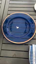 Blauwe glazen schotel, Antiek en Kunst, Ophalen