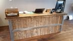 Industriele toonbank van steigerhout en staal uniek maatwerk, Huis en Inrichting, Ophalen, Nieuw