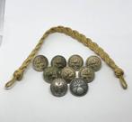 Kinriem en knopen voor brandweermannen, spoorwegen, enz., Verzenden, Landmacht, Lintje, Medaille of Wings