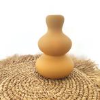 Mosterdgeel vaasje met organische vorm, Ophalen, Nieuw