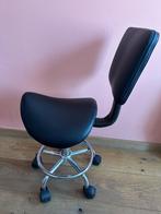 Tabouret de bureau ergonomique à roulettes, Huis en Inrichting, Bureaustoelen, Ophalen, Zwart, Zo goed als nieuw, Bureaukruk