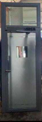 Porte vitrée blindée d'une ancienne banque 98.5 x 272.5 cm, Bricolage & Construction, Châssis de fenêtre, 75 à 150 cm, Comme neuf