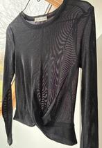 Chemise noire à paillettes taille XS, Enlèvement ou Envoi, Pigalle, Comme neuf, Manches longues