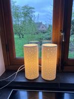 2 schattige lampen (keramiek), Huis en Inrichting, Lampen | Tafellampen, Minder dan 50 cm, Overige materialen, Zo goed als nieuw