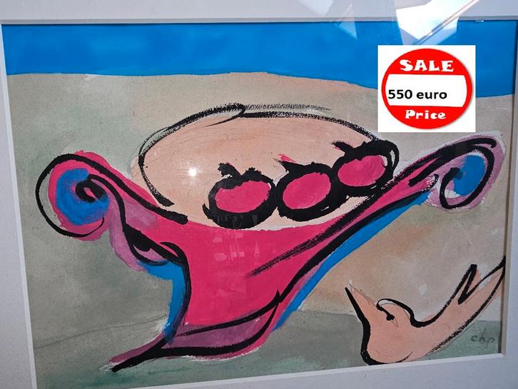 Cobra Groep Carl-Henning Pedersen, Antiek en Kunst, Kunst | Schilderijen | Klassiek, Ophalen