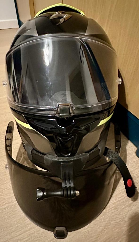 Scorpion EXO R1, Fietsen en Brommers, Brommerhelmen, Zo goed als nieuw, Small, Ophalen