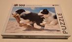 Puzzels 500 stuks, Border collie, paard, Comme neuf, Enlèvement ou Envoi