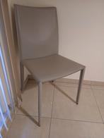 6 moderne lederen stoelen, Maison & Meubles, Chaises, Gris, Enlèvement, Cuir, Cinq, Six Chaises ou plus