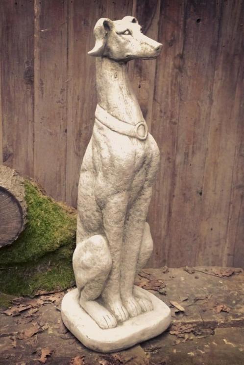 Betonnen tuinbeeld - windhond, Tuin en Terras, Tuinbeelden, Nieuw, Dierenbeeld, Beton, Ophalen