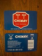 Chimay blauw trappistenlabel, Verzamelen, Verzenden, Zo goed als nieuw, Overige typen, Overige merken
