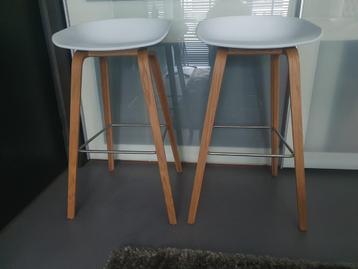 ***4x HAY About a Stool AAS32 barkrukken (wit)