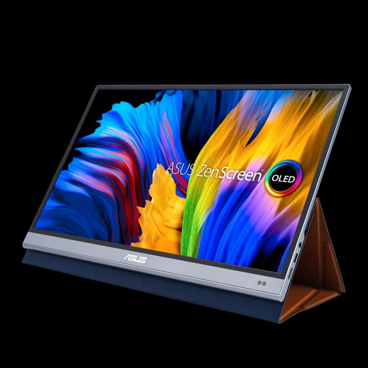 ASUS ZenScreen OLED 15.6″ (MQ15OLED) + Desktop Stand, Informatique & Logiciels, Moniteurs, HDMI, USB-C, HD, Enlèvement
