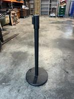 Poteau de barrière noir avec cordon de serrage noir - 11 kg, Enlèvement, Comme neuf, Autres types