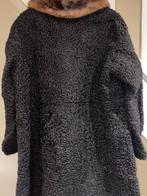 Superbe manteau de fourrure astrakan véritable, Noir, Taille 38/40 (M), Porté, Enlèvement