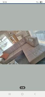 Lederen hoeksalon Beige, Huis en Inrichting, Ophalen