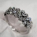 Diamanten ring 18 karaat heel mooi dames ring, Ophalen, Wit, Zo goed als nieuw, Met edelsteen