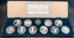 Canada zilveren 20 dollars set van 10 munten, Calgary 1988, Postzegels en Munten, Munten | Amerika, Ophalen of Verzenden, Noord-Amerika
