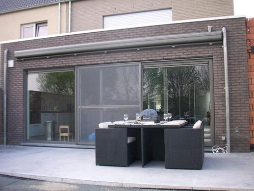 Zonnescherm Winsol Combisol 1700 + Verlichting, Tuin en Terras, Zonneschermen, Gebruikt, Uitvalscherm, 300 cm of meer, 450 cm of meer