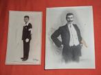 2 photos anciennes dont une sur carte postale date inconnue, Collections, Enlèvement ou Envoi, Avant 1940, Photo, Utilisé