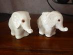 pyrogène + porte cigarette porcelaine craquelée 30' éléphant, Enlèvement ou Envoi